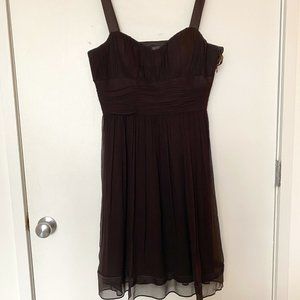 Tahari chocolate brown cocktail dress